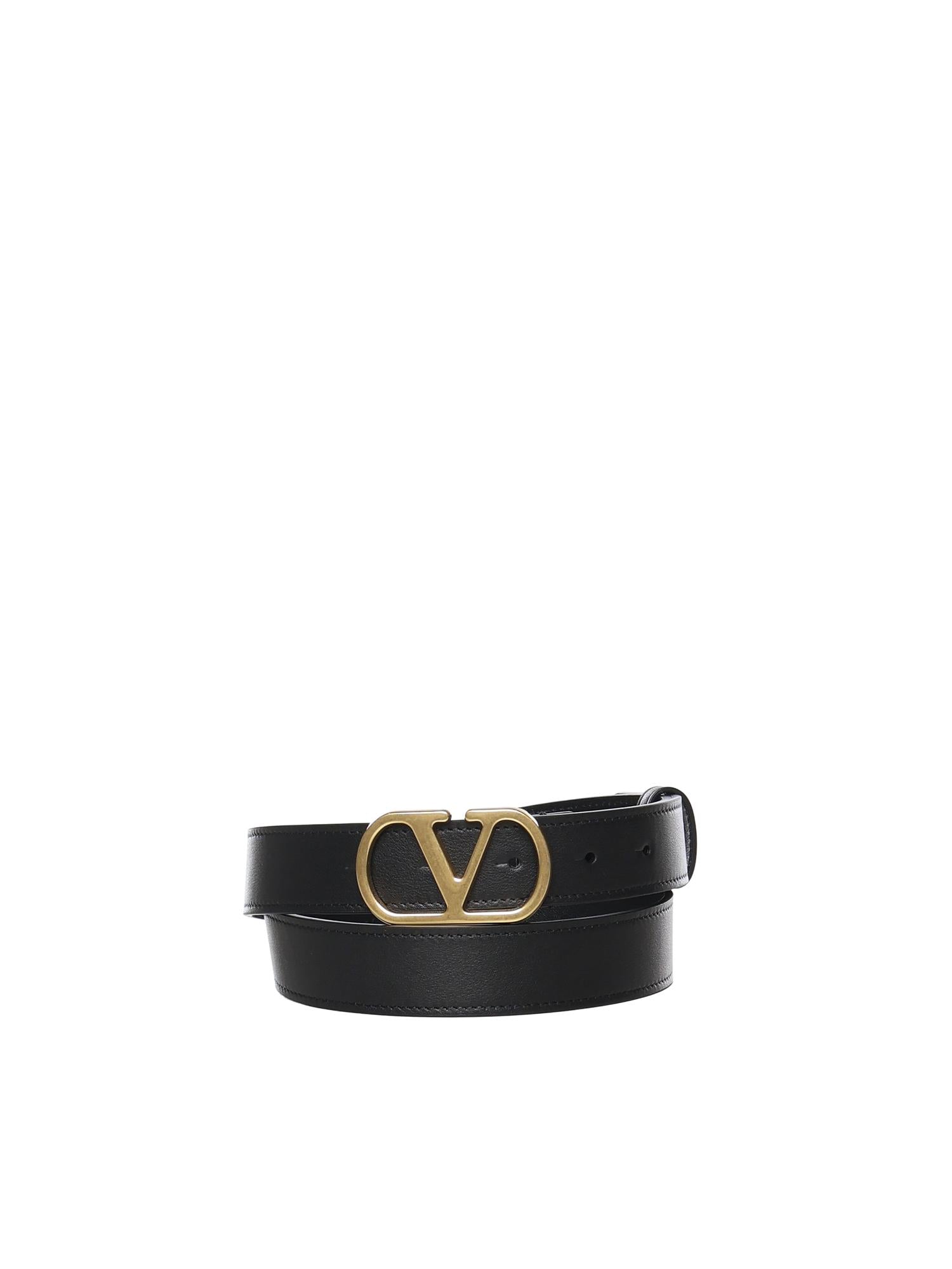 Cintura Vlogo Signature in vitello 8Y2T0SM3 1YR0NO VALENTINO GARAVANI 