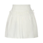 Gonna corta con arricci e coulisse 106830 A2LDZ05 PINKO 