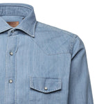 Camicia in denim di cotone 13050 2 BORRIELLO NAPOLI 