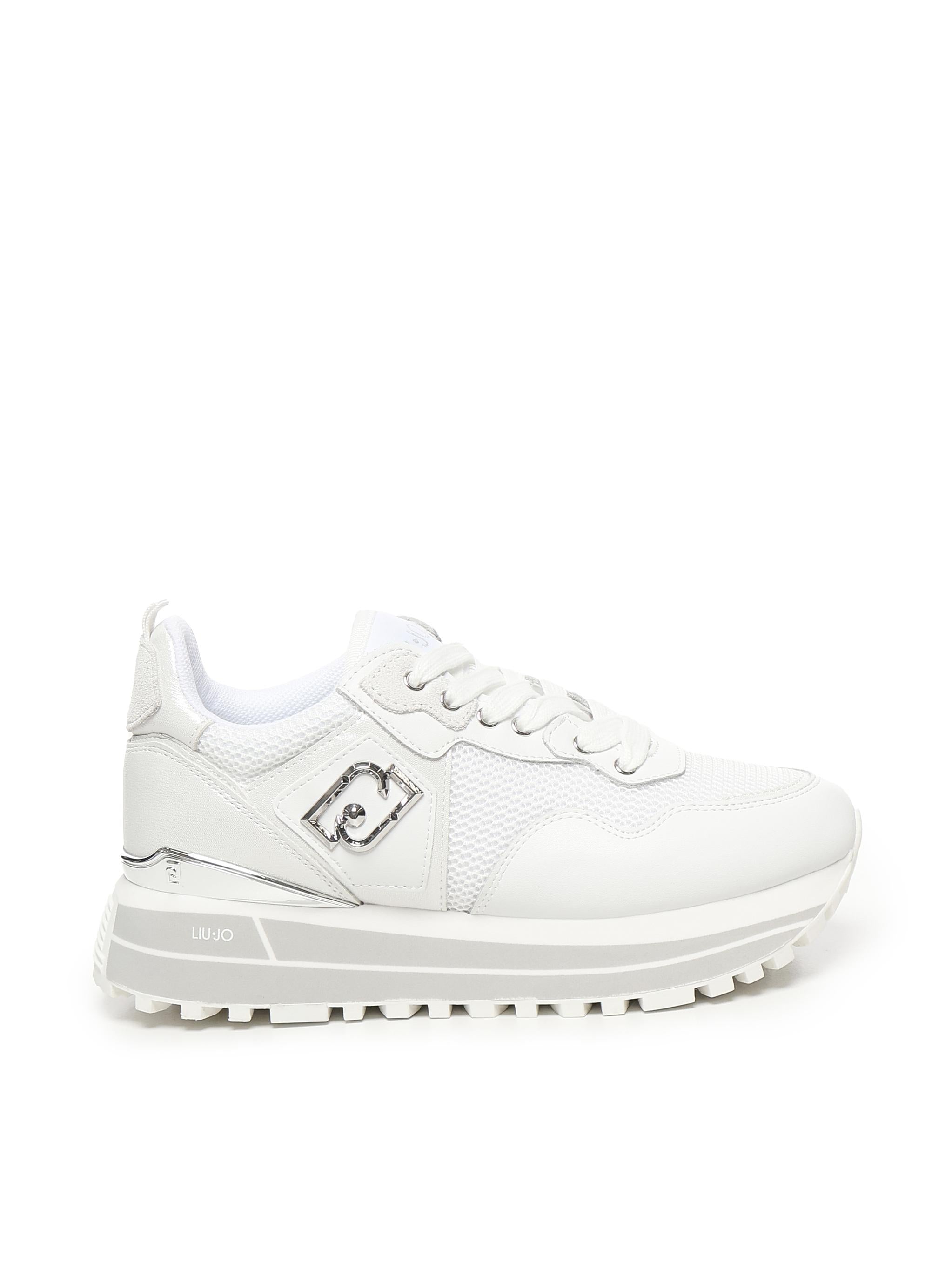 Sneakers platform in pelle e mesh BA5013PX60201111  LIU JO 