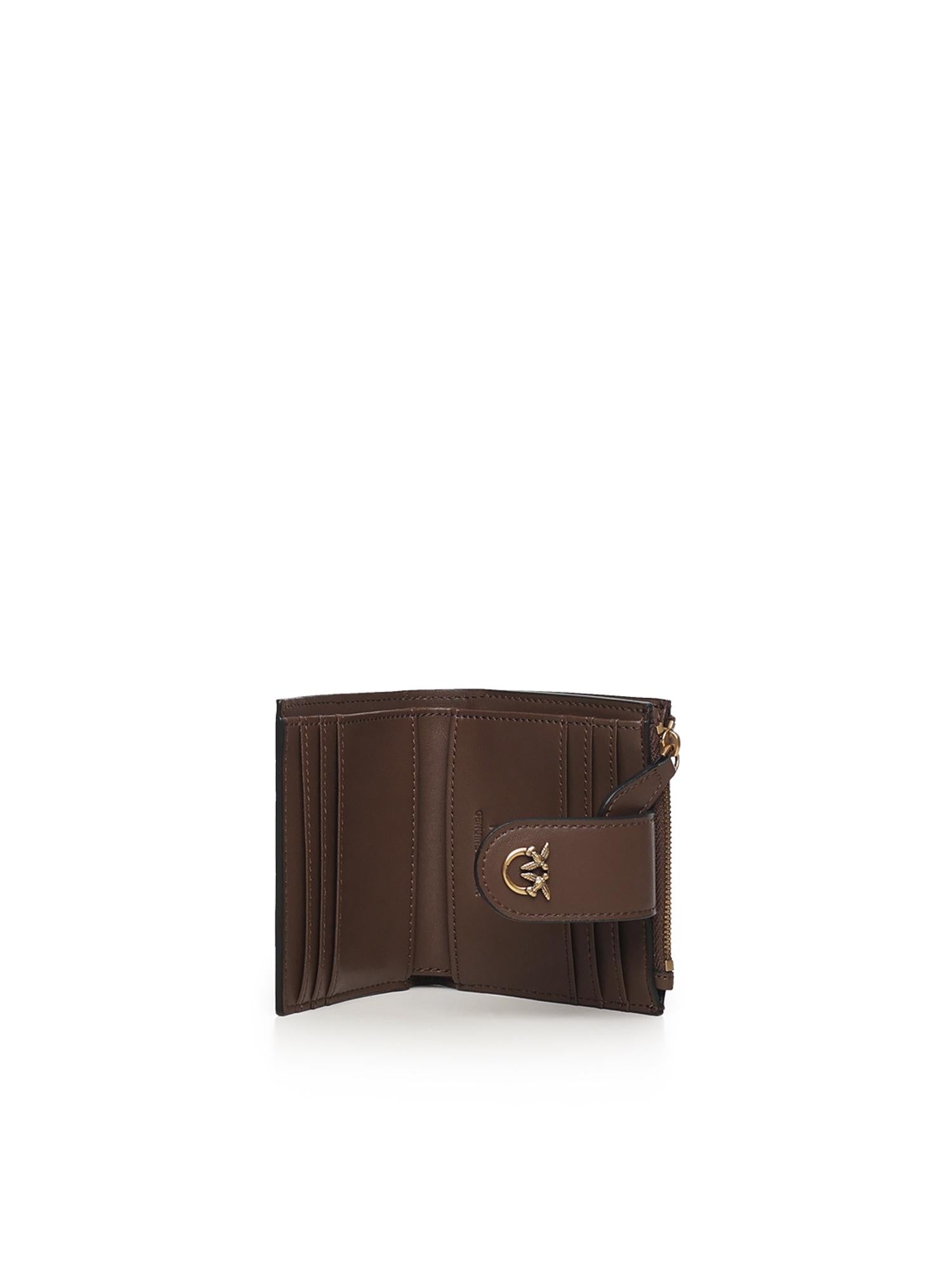 Portafoglio zip-around in nappa 103610 A0F1L74Q PINKO 