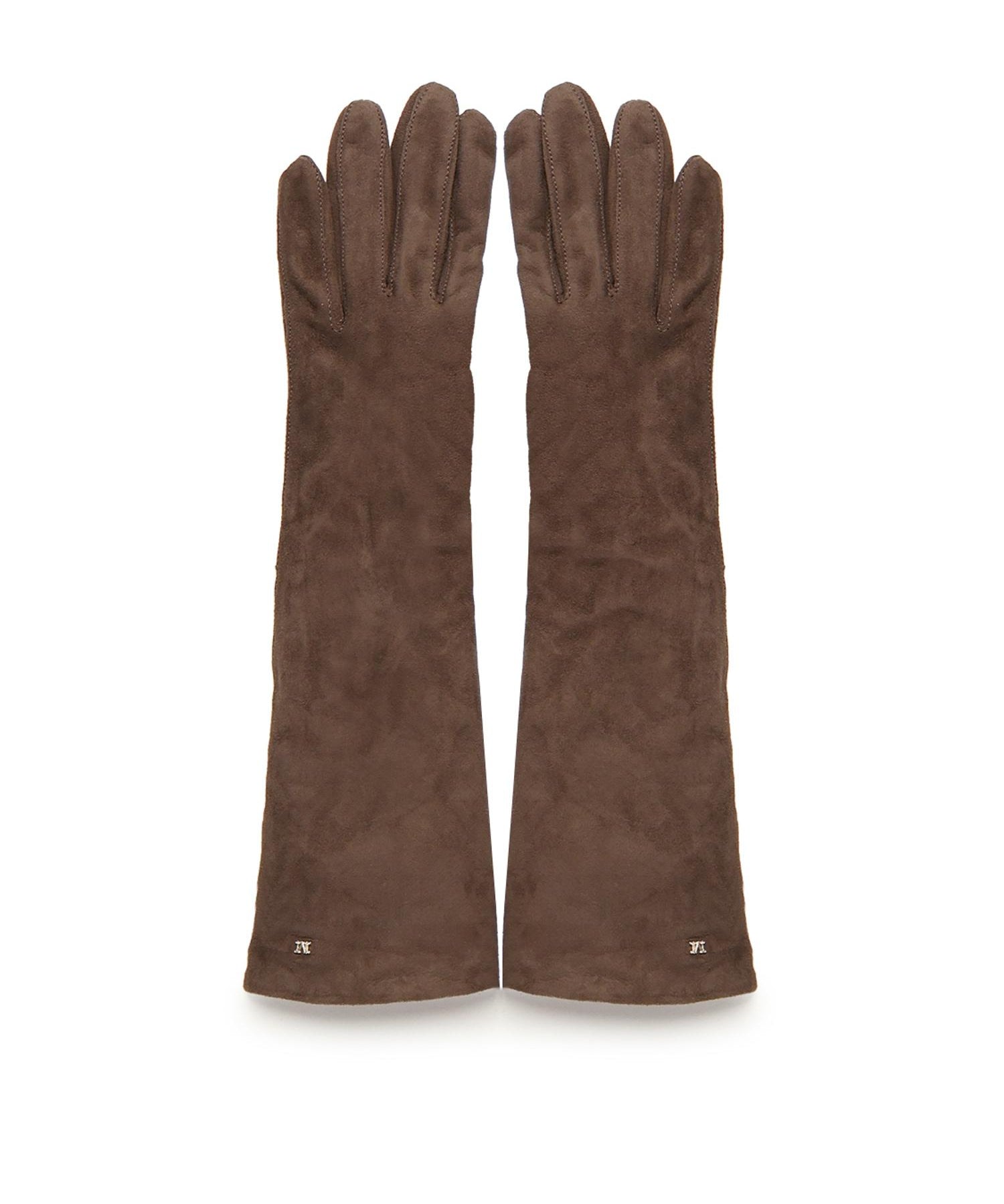 Guanti lunghi in nappa scamosciata 2524566013600 004 MAX MARA 