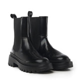 Stivaletti in vitello e lycra JA21035G0LJD0 000 LOVE MOSCHINO 