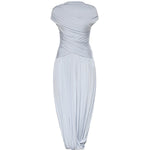 Abito midi con ruches<BR/> SS26167M BL SELF-PORTRAIT 