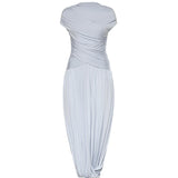 Abito midi con ruches<BR/> SS26167M BL SELF-PORTRAIT 