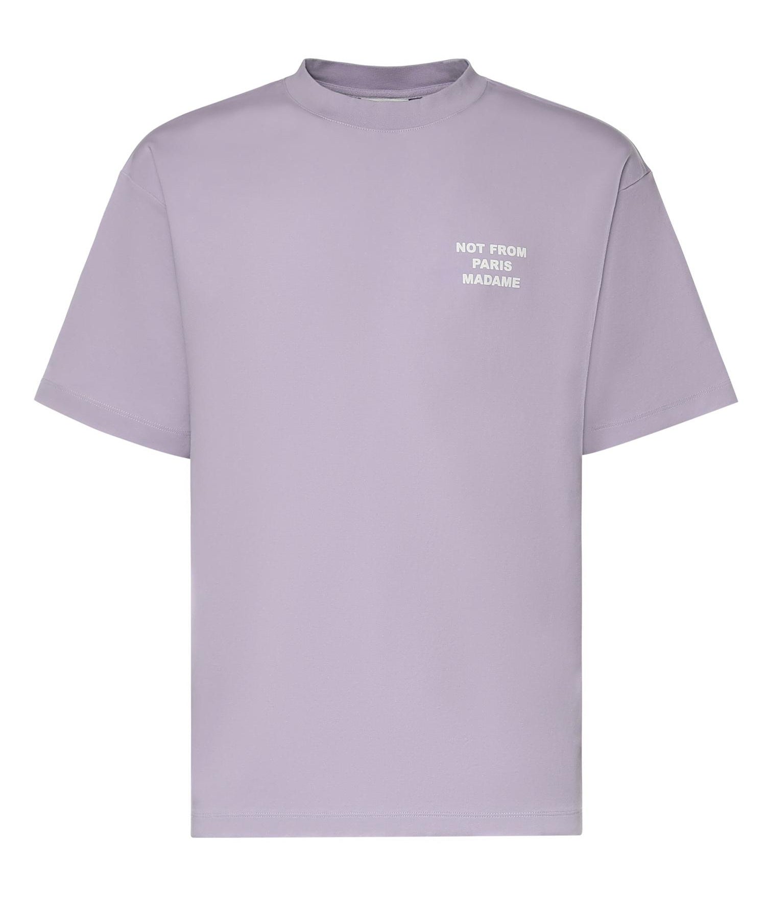 T-shirt Slogan in cotone KTS203CO002 LAV Drôle de Monsieur 