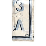 Foulard Alexandra con logo 73FD8Y801 ALEXANDRAAZZURRO/MULTICOLOR V° 73 