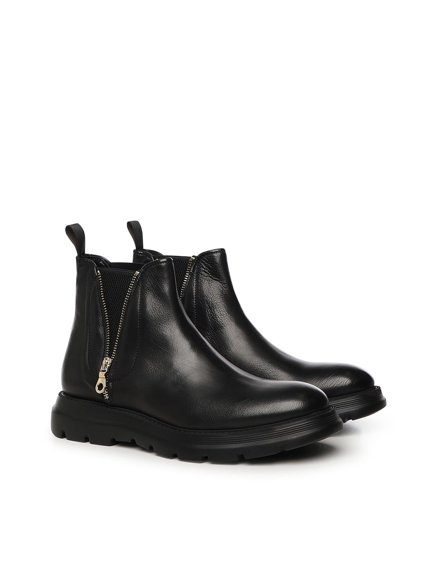 Diamond bufalo ankle boots DIAMOND BUFALONERO GIULIANO GALIANO 