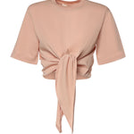 T-shirt cropped in cotone 26SSNTP-0002 POLVERE NINEMINUTES 