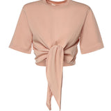 T-shirt cropped in cotone 26SSNTP-0002 POLVERE NINEMINUTES 