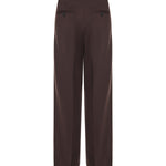 Pantalone regular in misto lana B6F0051 69M AMARANTO 