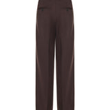 Pantalone regular in misto lana B6F0051 69M AMARANTO 