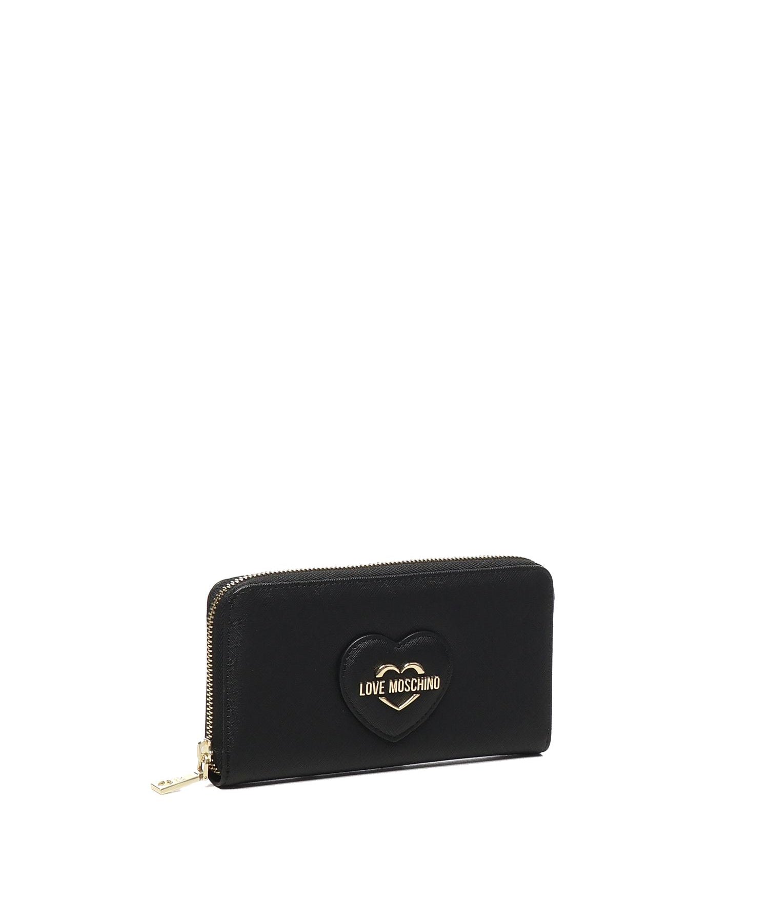 Portafoglio con logo lettering JC5730PP0LKL0 000 LOVE MOSCHINO 