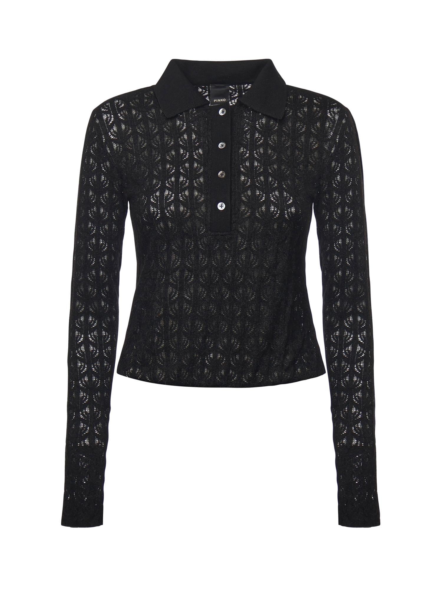 Maglia body in pizzo 105977 A2YIZ99 PINKO 
