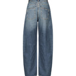 Jeans Round in denim délavé AA9P0176T536A 525 ALAIA 