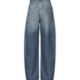 Jeans Round in denim délavé AA9P0176T536A 525 ALAIA 