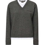 Maglia in cashmere con logo MMLB61 174KF0480 MIU MIU 