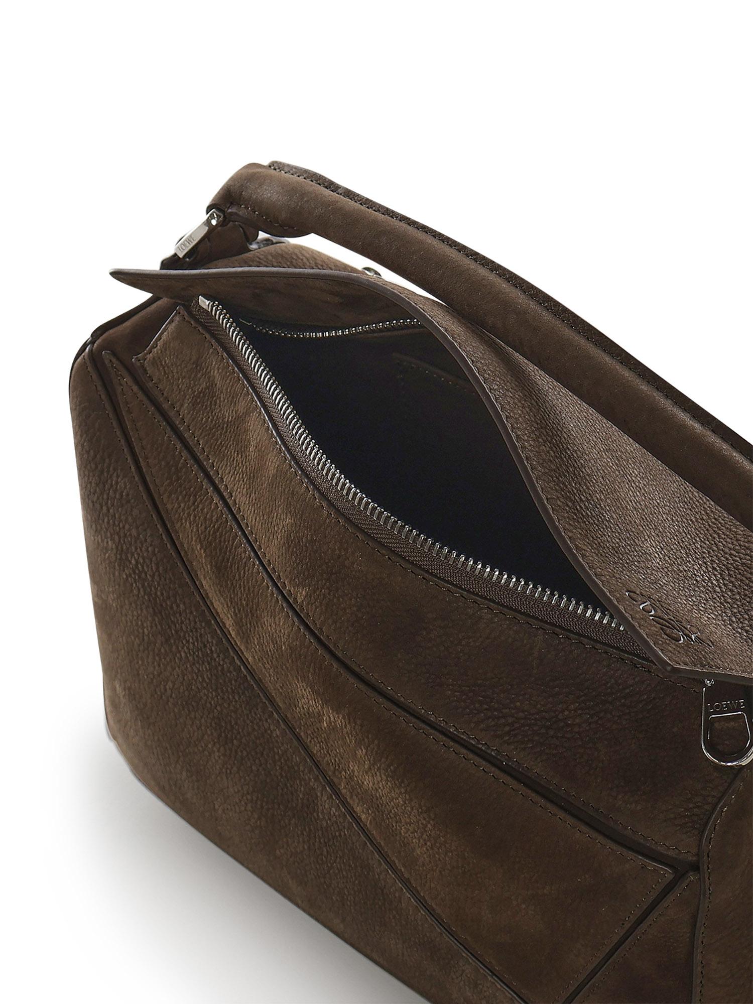 Borsa Featherlight Puzzle piccola in nabuk A510PLSX03 6423 LOEWE 