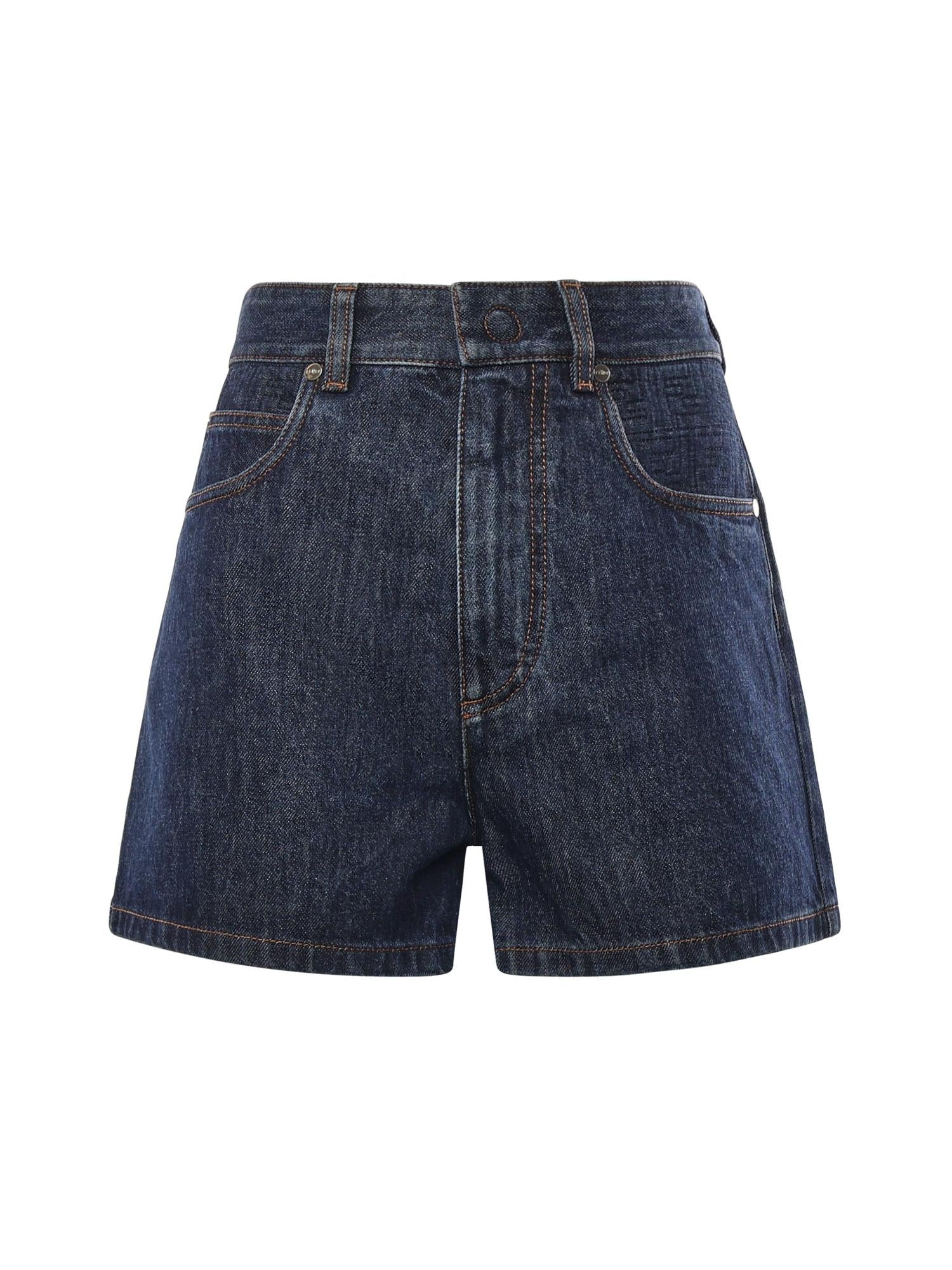 Short in denim FLP861 AW82F1UKI FENDI 