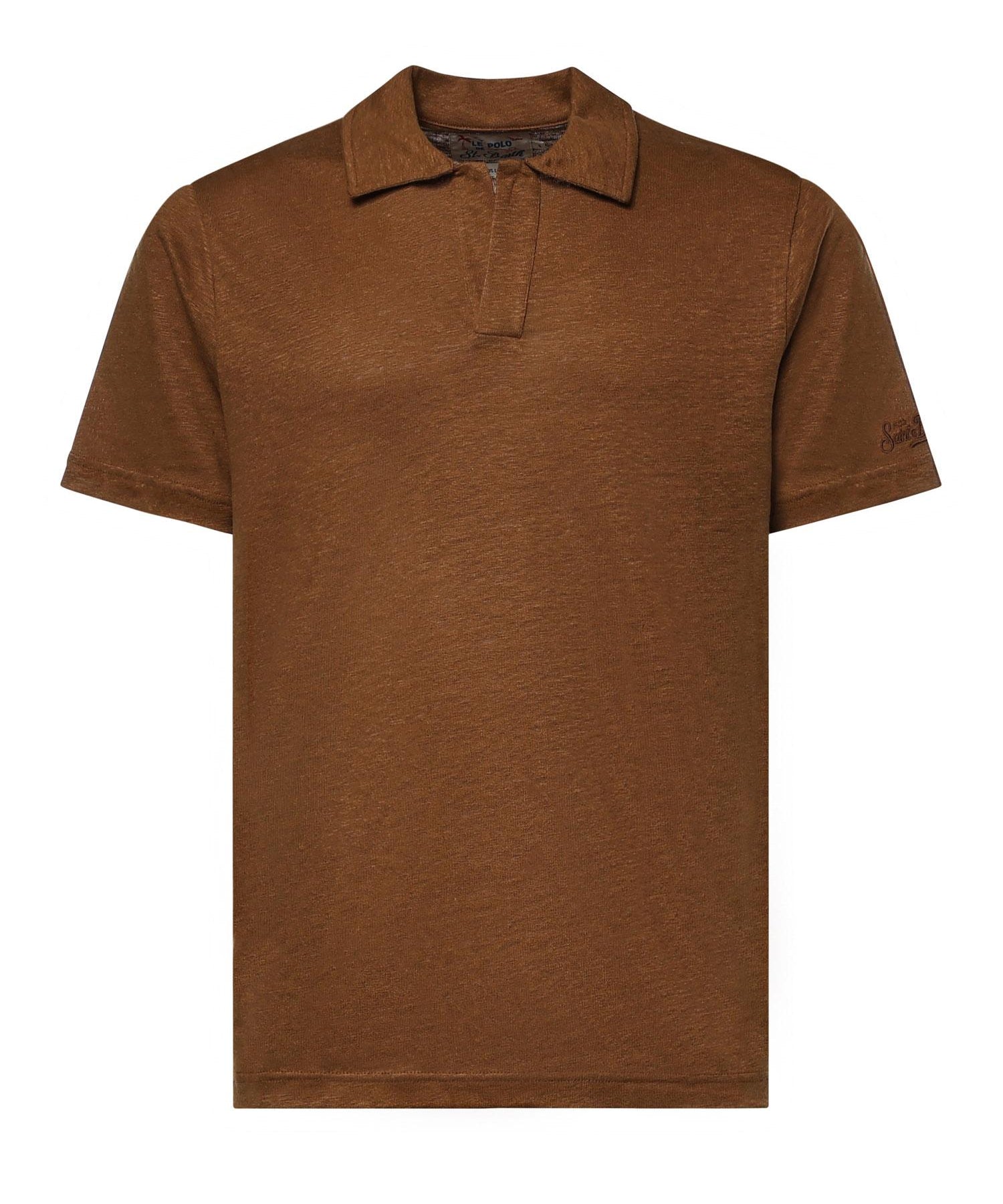 Polo in lino FRS0001 00141L MC2 SAINT BARTH 