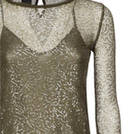 Abito midi rete paillettes 104709 A2EXX26 PINKO 