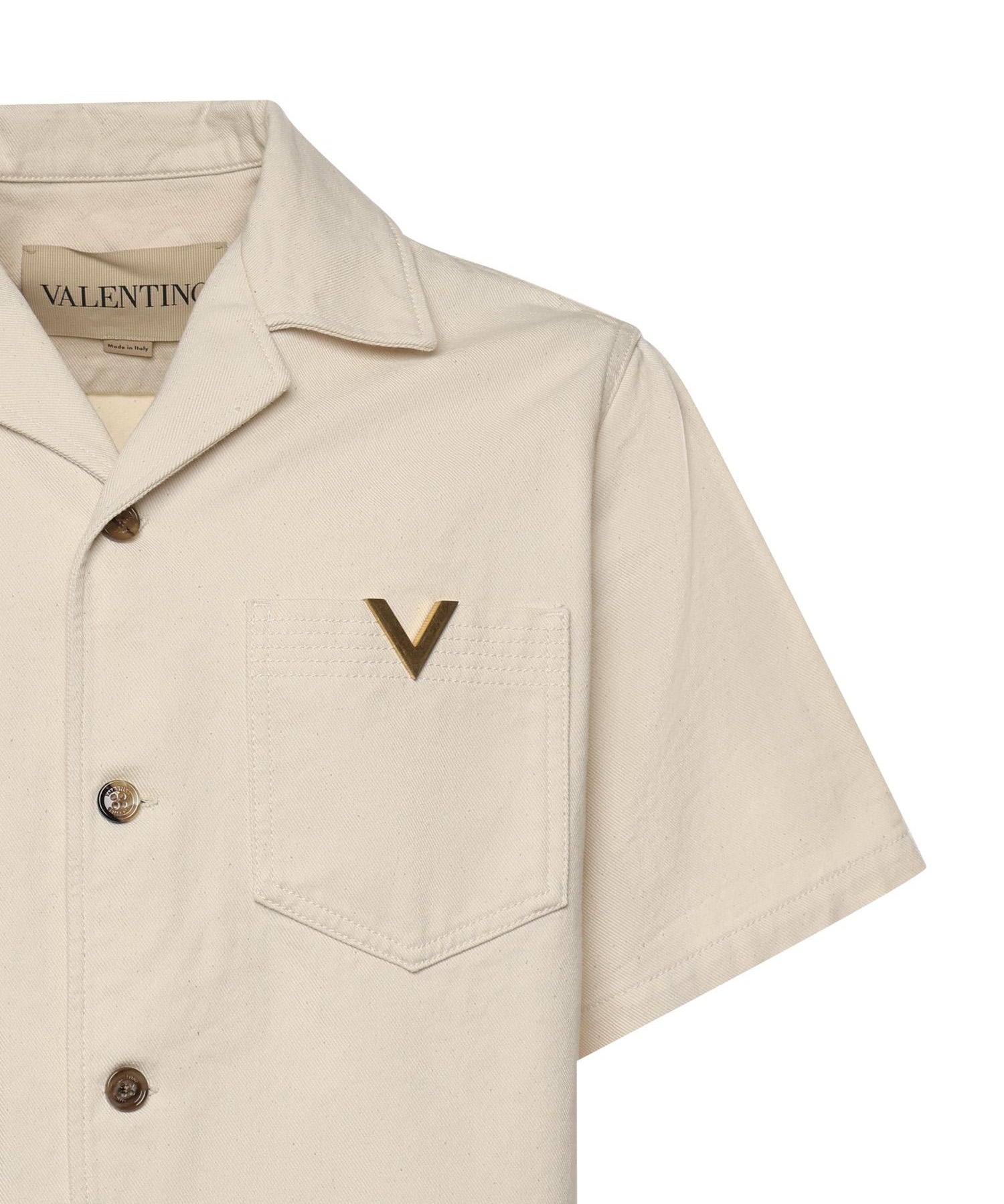 Camicia in denim con Vgold 8V3DBA10 B9WA03 VALENTINO GARAVANI 