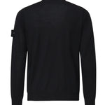 Maglione girocollo con cuciture overlock e costine K1S155100066 S00FCV0020 STONE ISLAND 