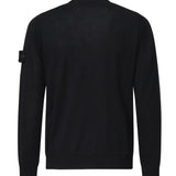 Maglione girocollo con cuciture overlock e costine K1S155100066 S00FCV0020 STONE ISLAND 