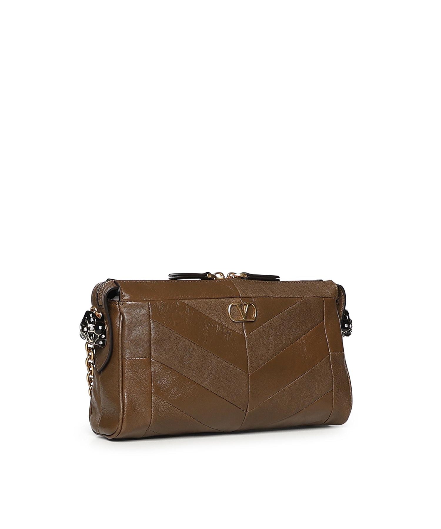 Borsa a tracolla Panthea in nappa motivo chevron 8W0B0S99 UYFBGQ VALENTINO GARAVANI 
