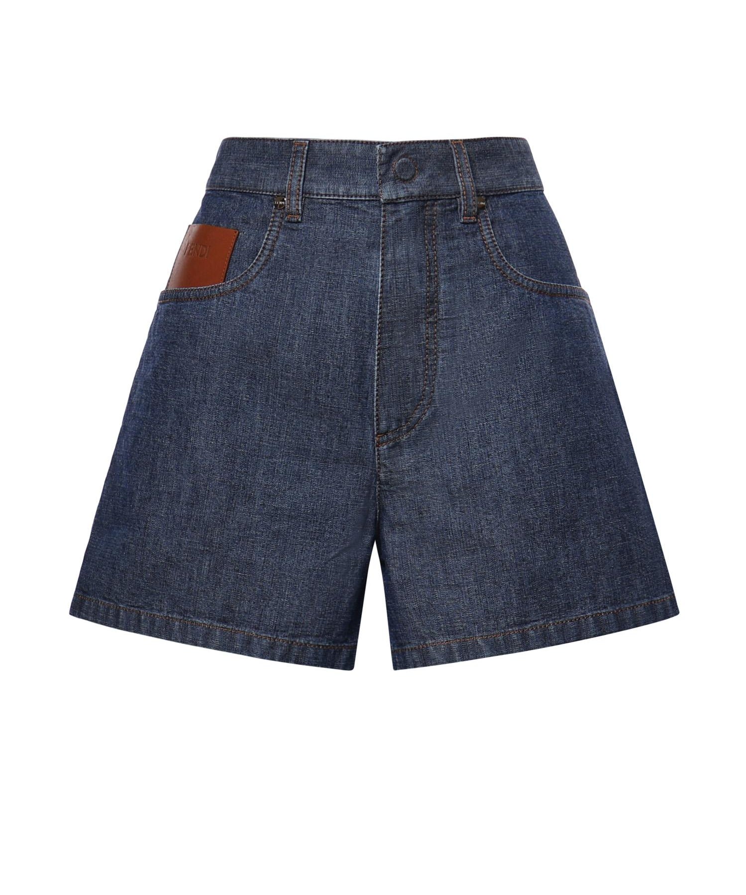 Short in denim FLP861 AW8HF0QB0 FENDI 