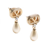 Orecchini Ovalette in metallo, perle e cristalli Swarovski® 8W2J0BG8 QVSBUJ VALENTINO GARAVANI 