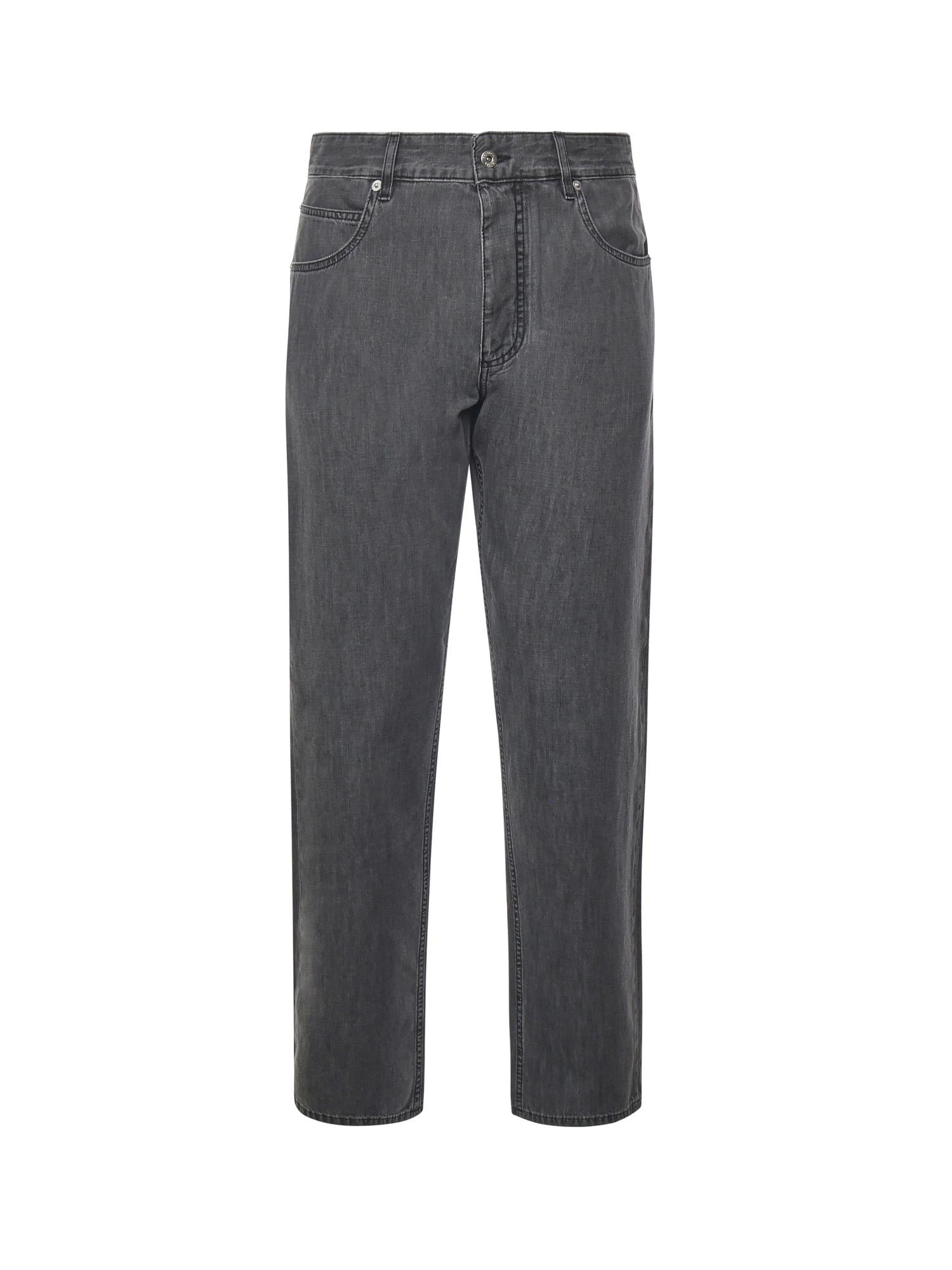 Jeans a gamba dritta in denim 813511 V5SO01003 BOTTEGA VENETA 