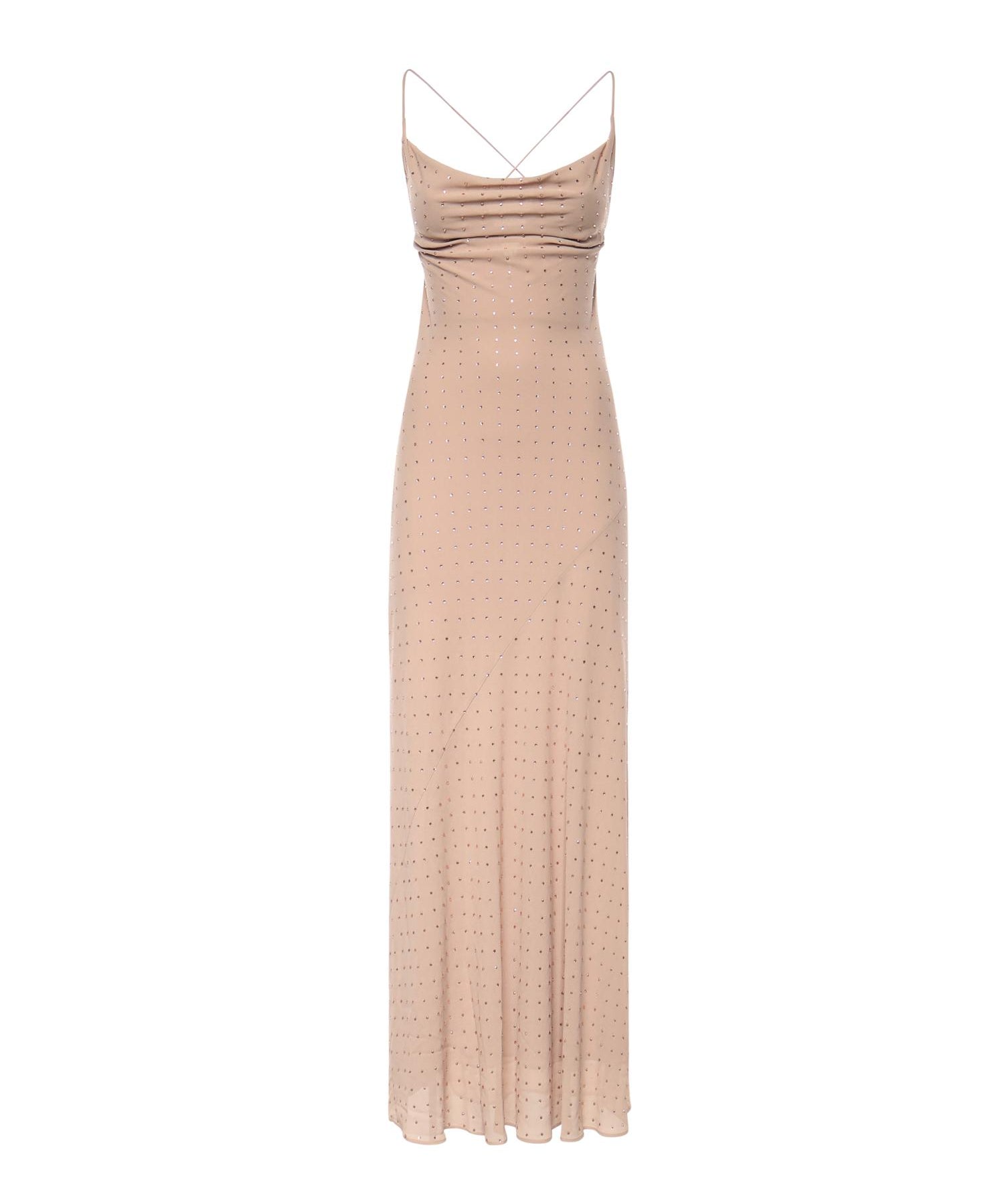Abito slipdress lungo con strass 106299 A32XQ24 PINKO 