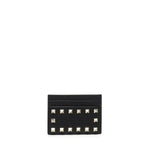 Portacarte Rockstud in pelle<BR/> 7W2P0486 VSH0NO VALENTINO GARAVANI 