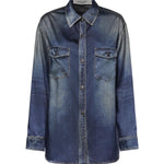 Camicia effetto denim lived-in GWP02525 P00240650100 GOLDEN GOOSE 