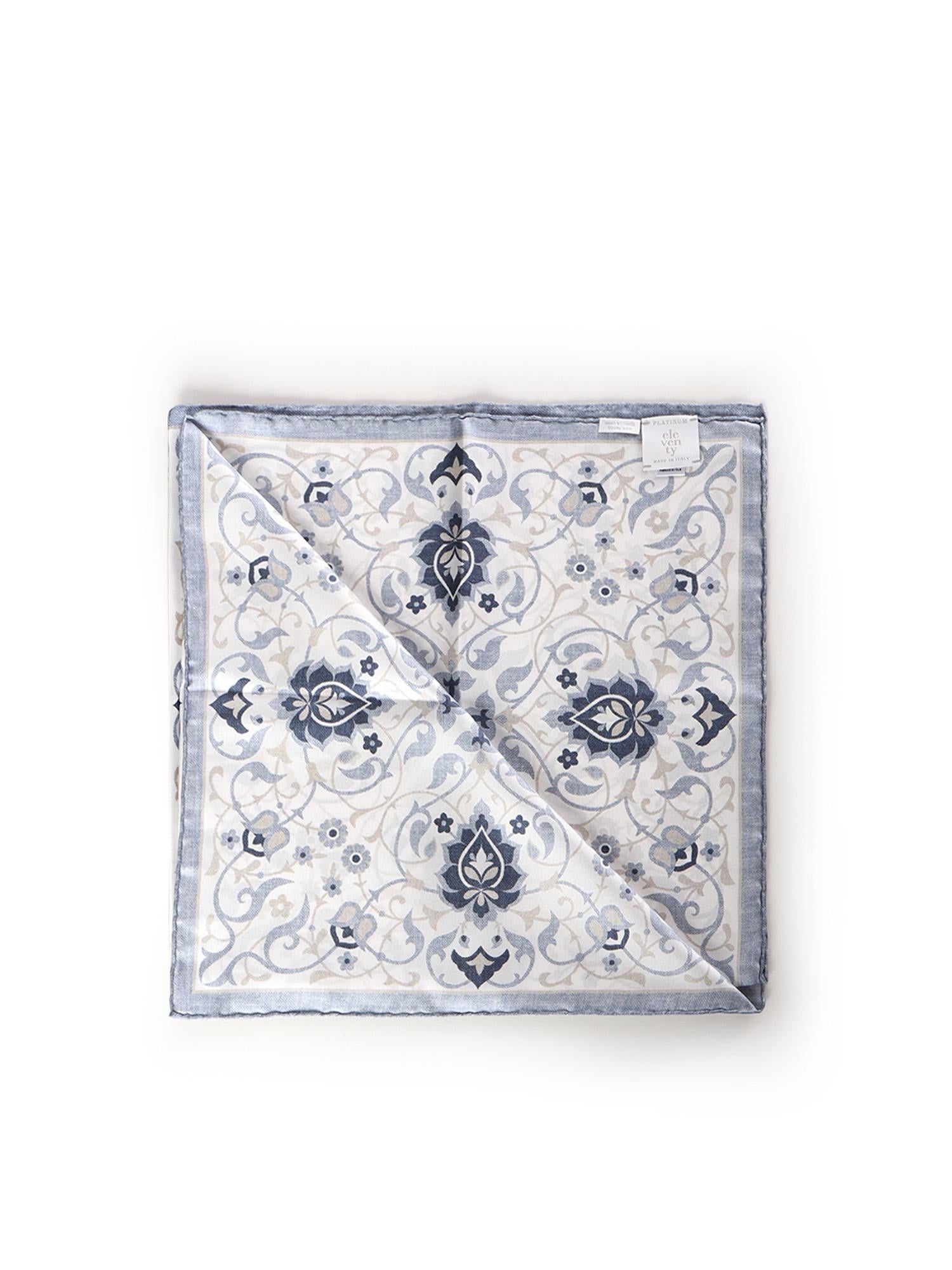 Foulard con stampa in seta M77ACCG02TES0M071 00-08 ELEVENTY 