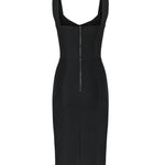 Abito corsetteria midi in powernet e pizzo F63G9T G9798N0000 DOLCE & GABBANA 