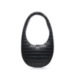 Borsa a spalla Croco Swipe in pelle COPBA01F6075 BLK COPERNI 