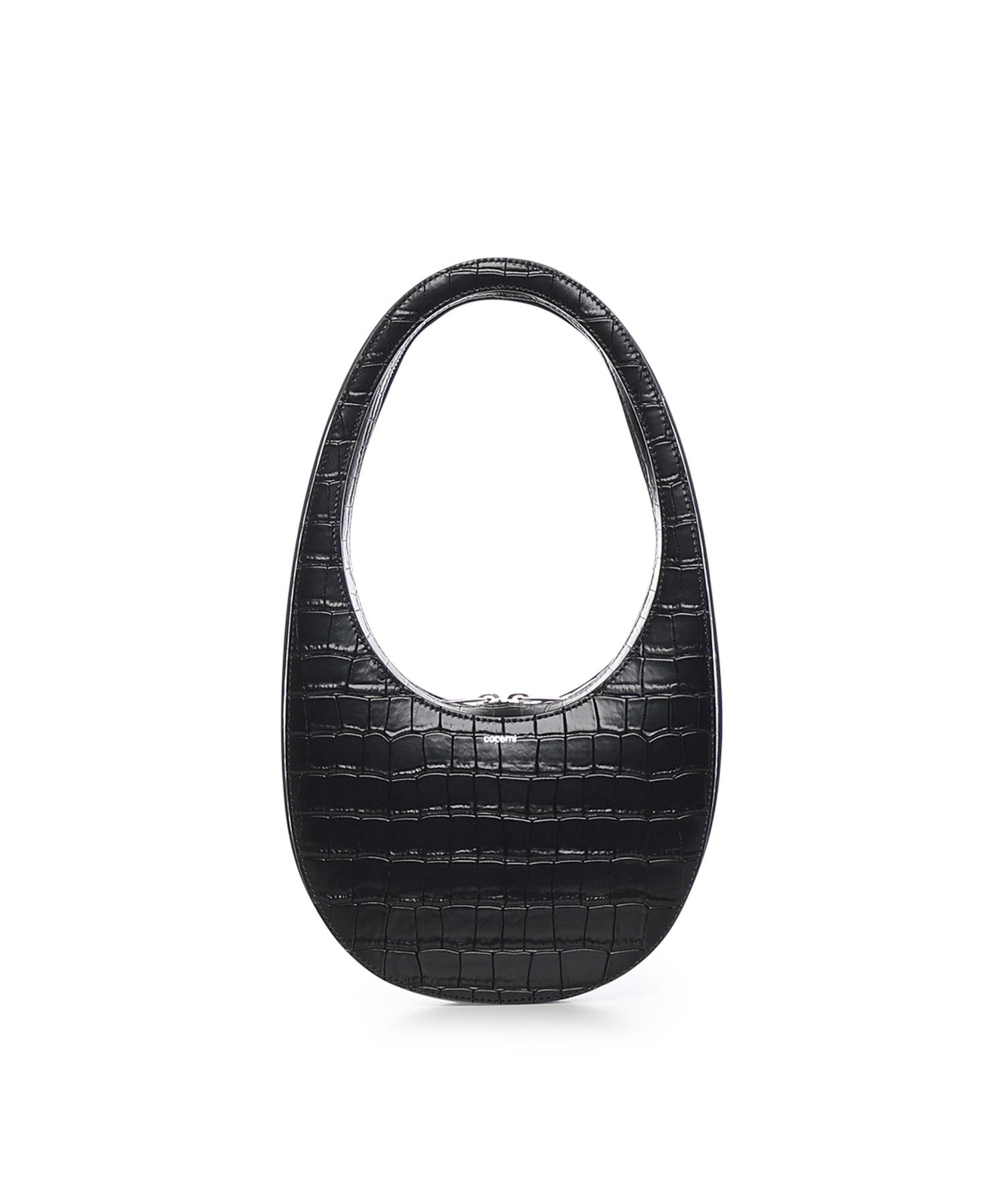 Borsa a spalla Croco Swipe in pelle COPBA01F6075 BLK COPERNI 