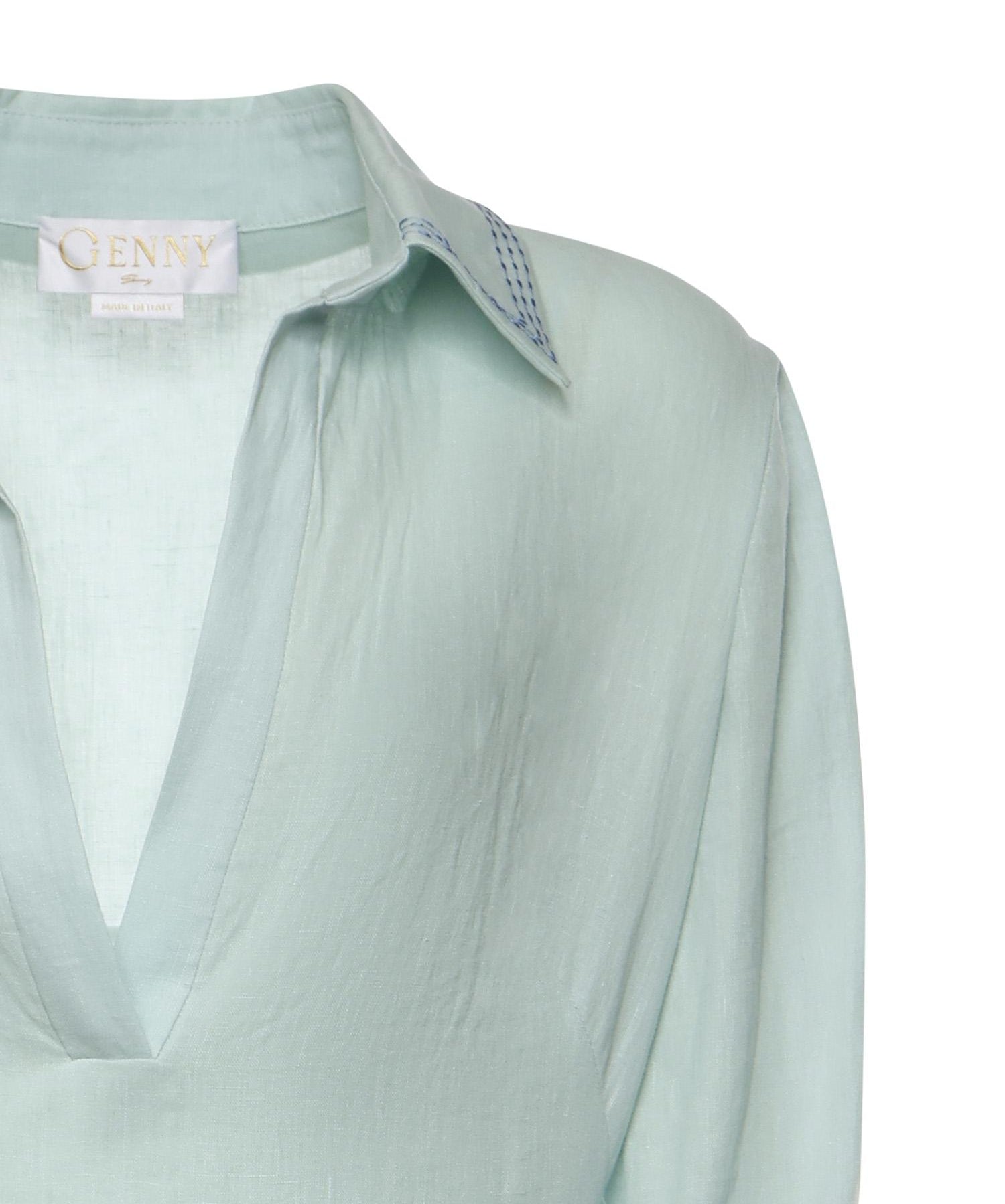 Abito midi in lino 80AAO42E N0750189 GENNY 