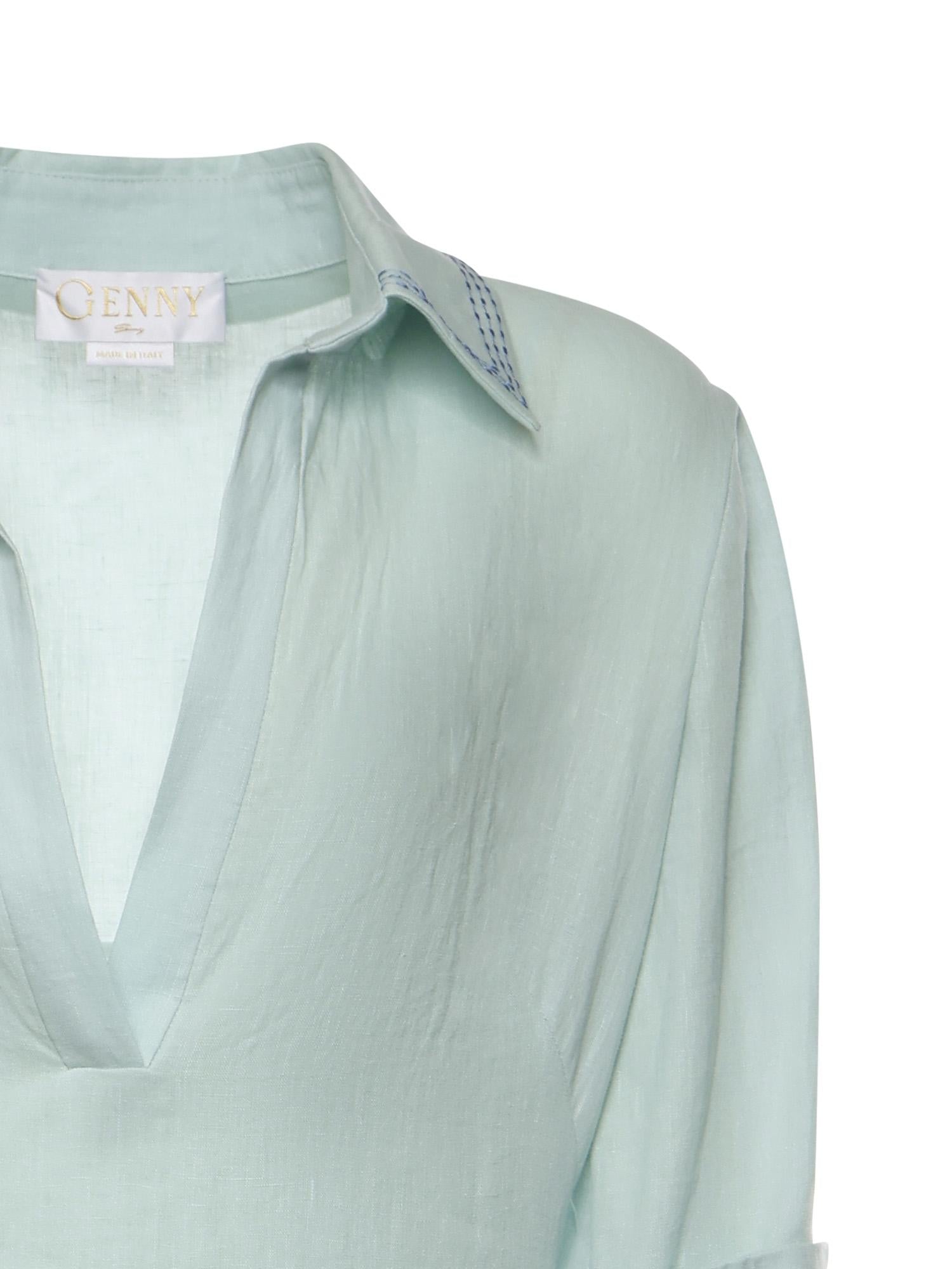 Abito midi in lino 80AAO42E N0750189 GENNY 