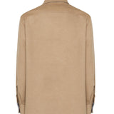 Giacca-camicia in lana vergine e cashmere H526Y05WF2 3151 LOEWE 