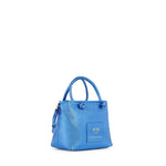 Mini bag in pelle con logo 73BP9VT02 LOLLI POPPOP BLUE V° 73 