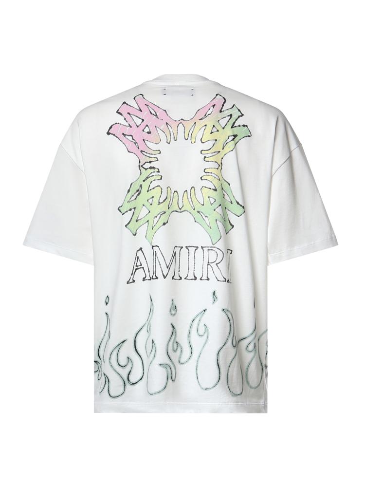 T-shirt Ma Quad Flames in cotone AMTOJR1148 127 AMIRI 