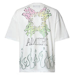 T-shirt Ma Quad Flames in cotone AMTOJR1148 127 AMIRI 