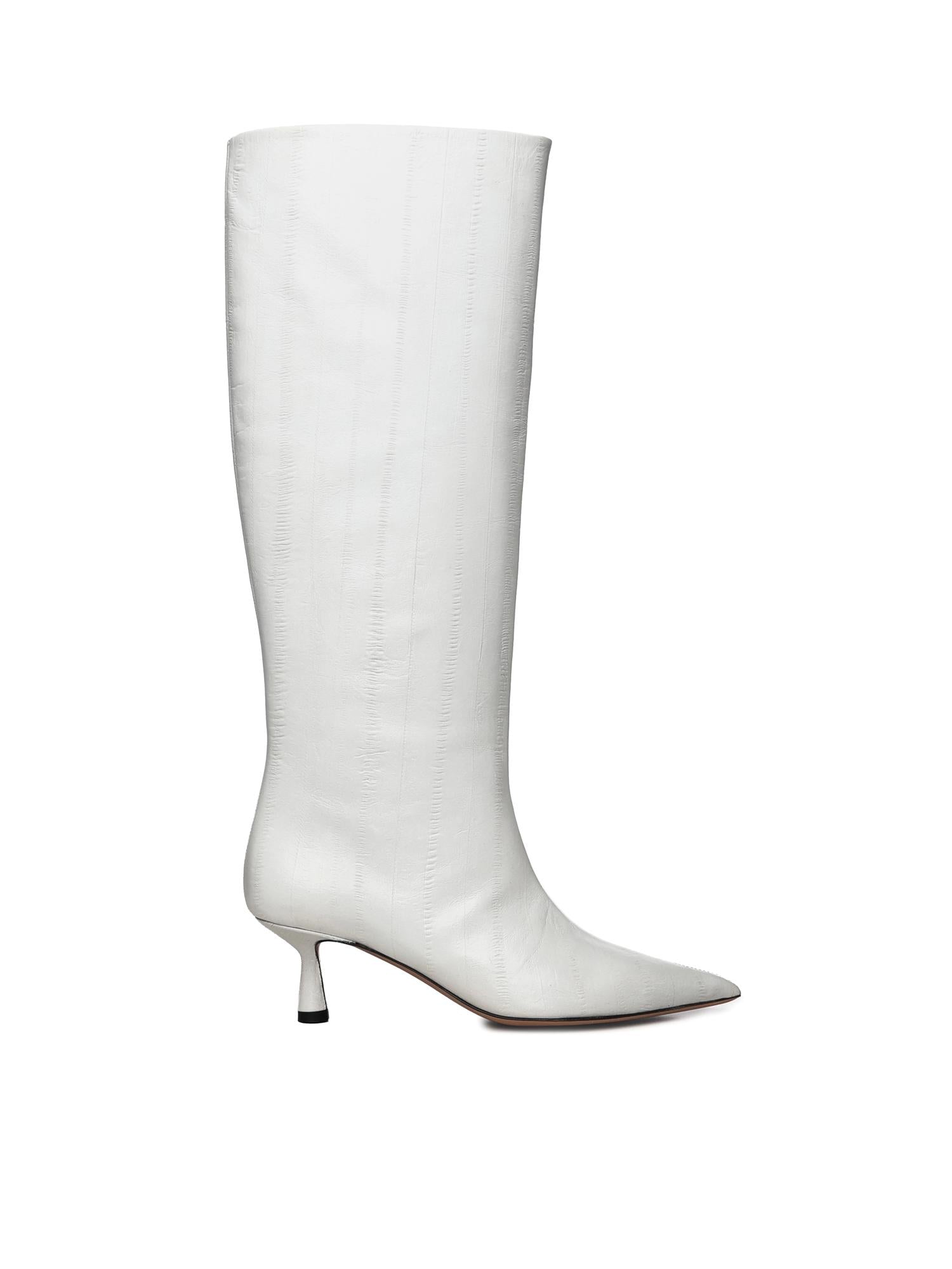 Stivali Jane in pelle<BR/> JANE 50 ANGUILLAGREY GIULIANO GALIANO 