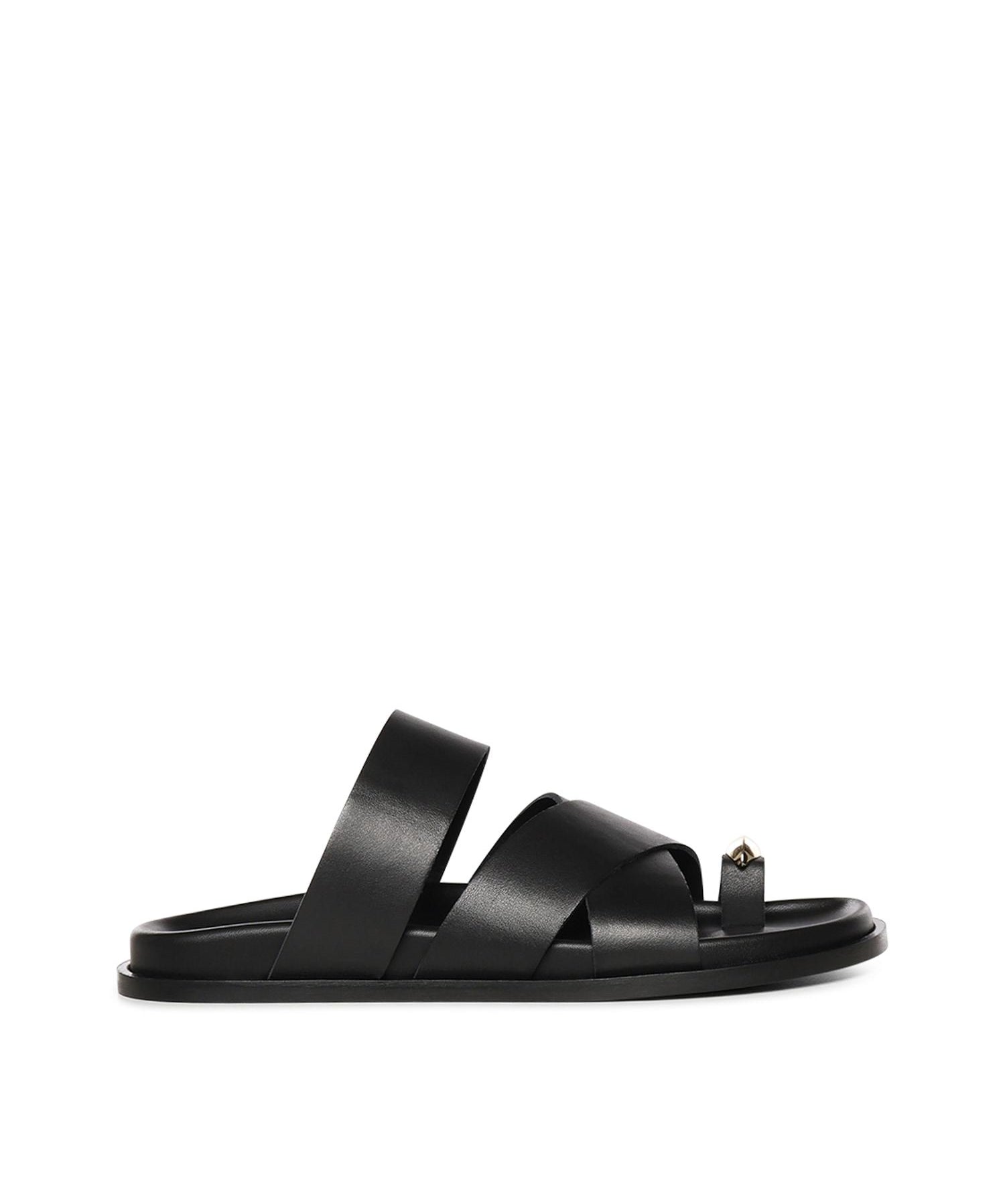 Sandali Plongè in pelle A57240 NERO CARMENS 