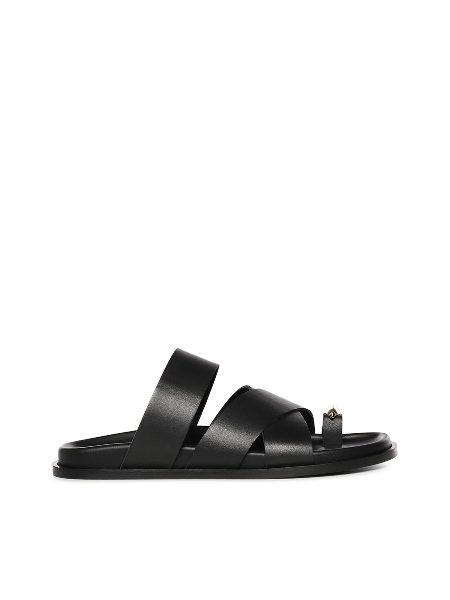 Sandali Plongè in pelle A57240 NERO CARMENS 
