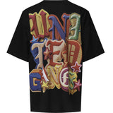 T-shirt con stampa DFM54029TJ110 NO WASH BK/PC PDF CHANNEL 