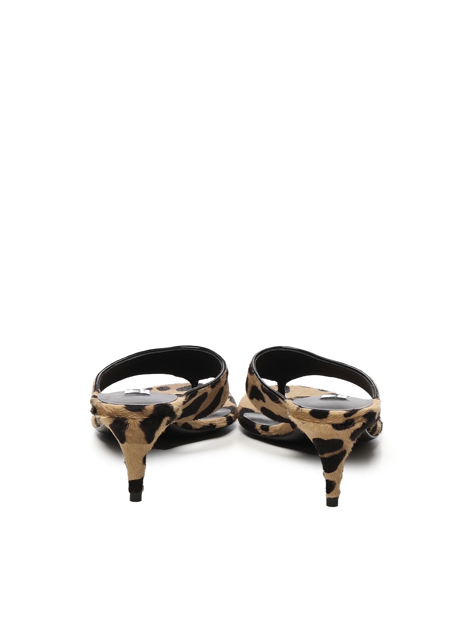 Mules Infradito animalier AA3S132CK205 157 ALAIA 